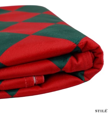 Tovaglia Natalizia Verde e Rossa a Quadri 2 Misure