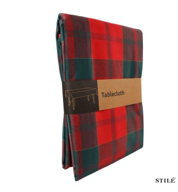Tovaglia Natalizia Fantasia Tartan 2 Misure