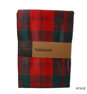 Tovaglia Natalizia Fantasia Tartan 2 Misure