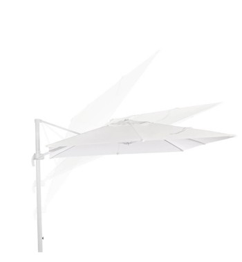 Ombrellone Decentrato da Giardino in Alluminio 3x4 mt Bianco | Alba