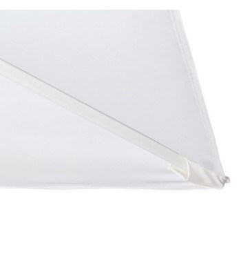 Ombrellone Decentrato da Giardino in Alluminio 3x4 mt Bianco | Alba