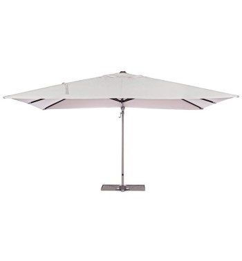 Ombrellone Decentrato da Giardino in Alluminio 3x4 mt Tortora | Alba