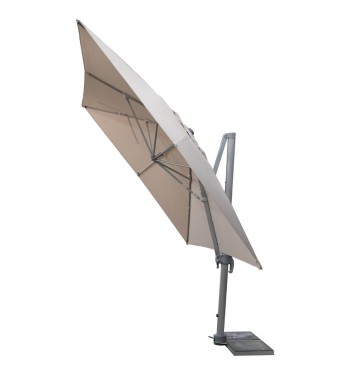 Ombrellone Decentrato da Giardino in Alluminio 3x4 mt Grigio | Alba