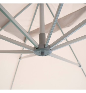 Ombrellone Decentrato da Giardino in Alluminio 3x4 mt Grigio | Alba