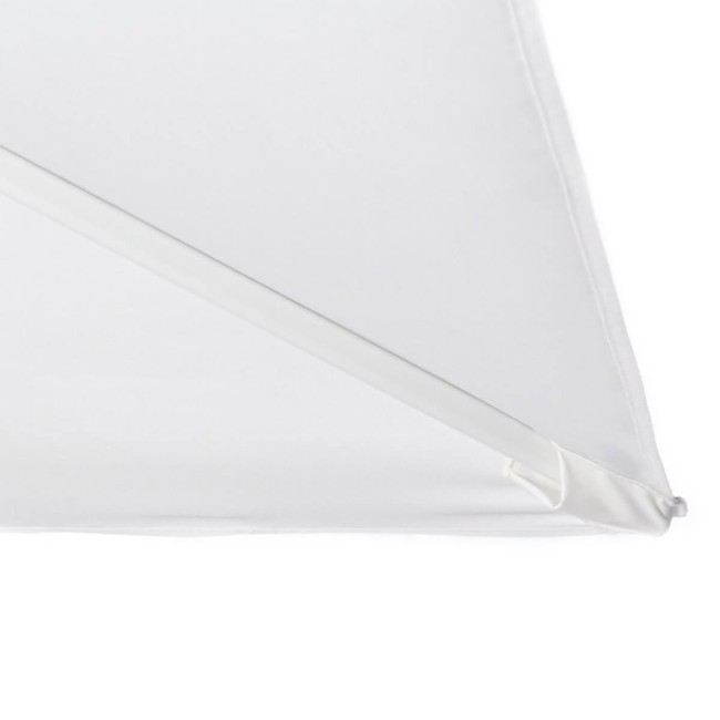 Ombrellone Decentrato da Giardino in Alluminio 3x3 mt Bianco | Alba