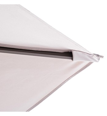 Ombrellone Decentrato da Giardino in Alluminio 3x3 mt Tortora | Alba