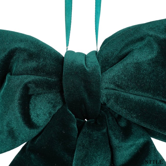 Fiocco Natalizio in Velluto H.35 cm 7 Colori