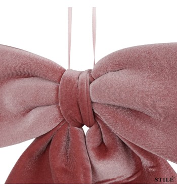 Fiocco Natalizio in Velluto H.35 cm 7 Colori