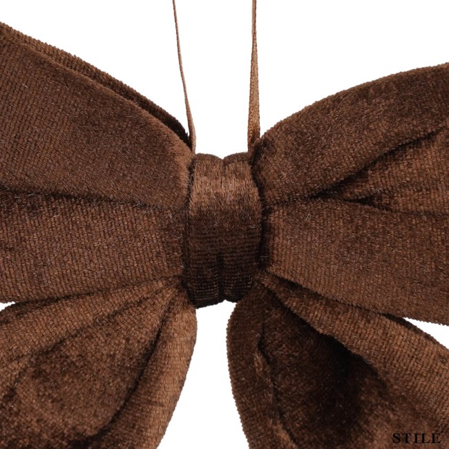 Fiocco Natalizio in Velluto 12 cm Vari Colori