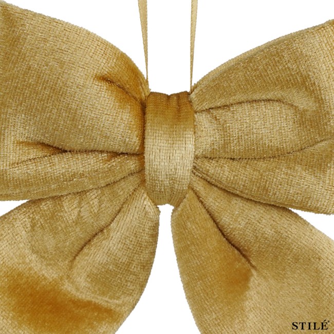 Fiocco Natalizio in Velluto 12 cm Vari Colori