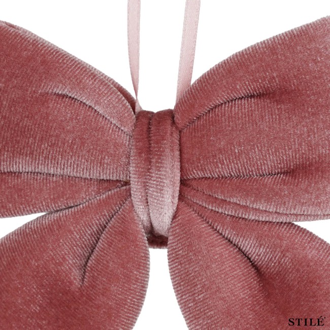 Fiocco Natalizio in Velluto 12 cm Vari Colori