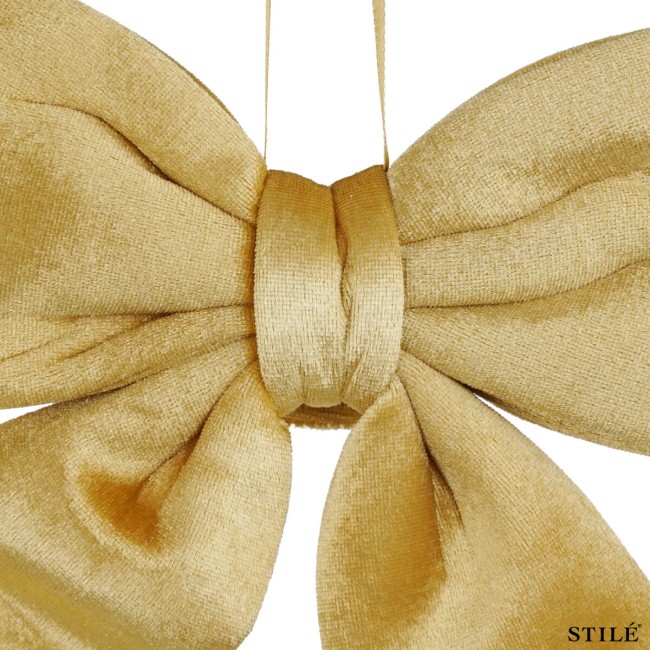 Fiocco Natalizio in Velluto 25 cm Vari Colori