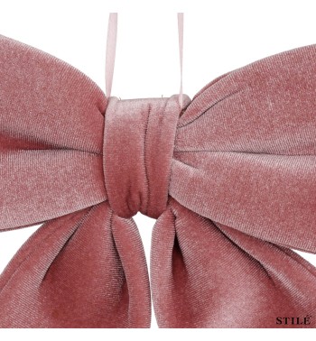 Fiocco Natalizio in Velluto 25 cm Vari Colori