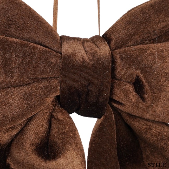 Fiocco Natalizio in Velluto 50 cm Vari Colori