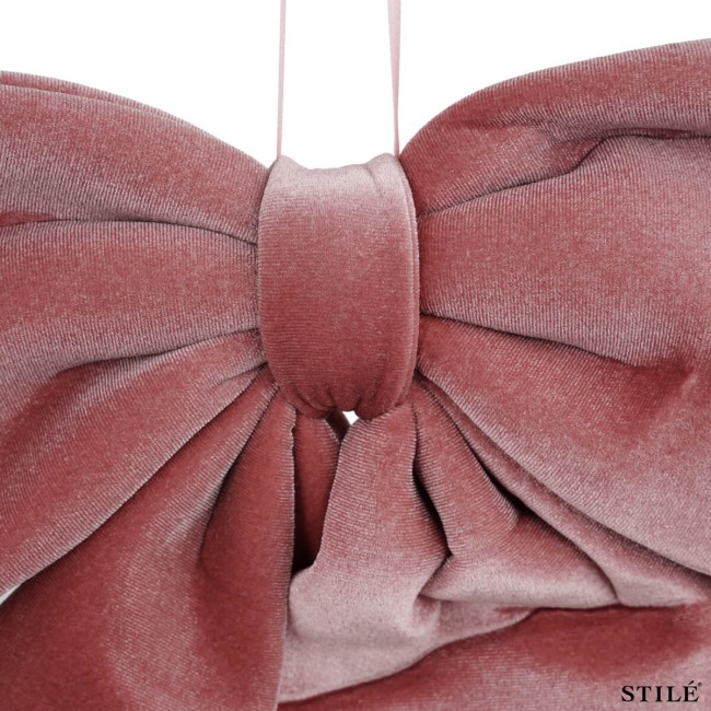 Fiocco Natalizio in Velluto 50 cm Vari Colori