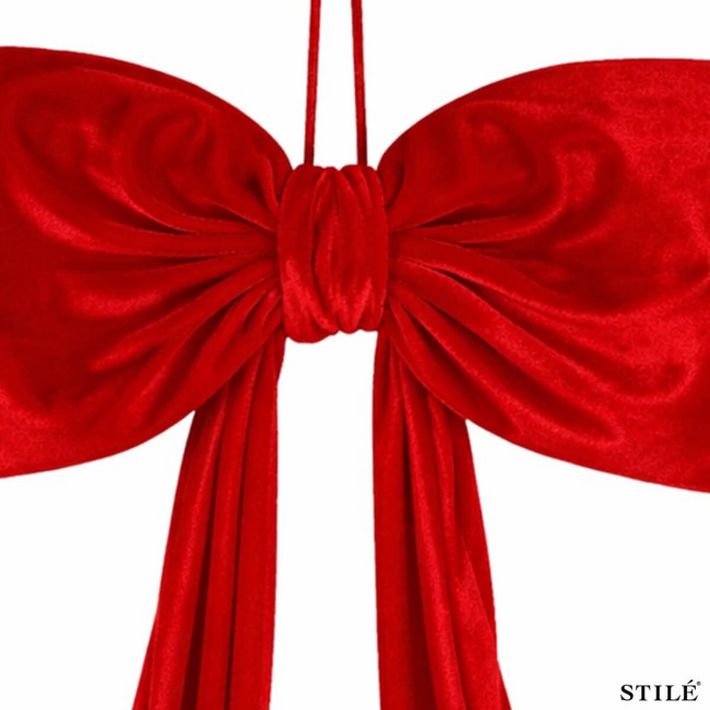 Fiocco Natalizio in Velluto 150 cm Vari Colori