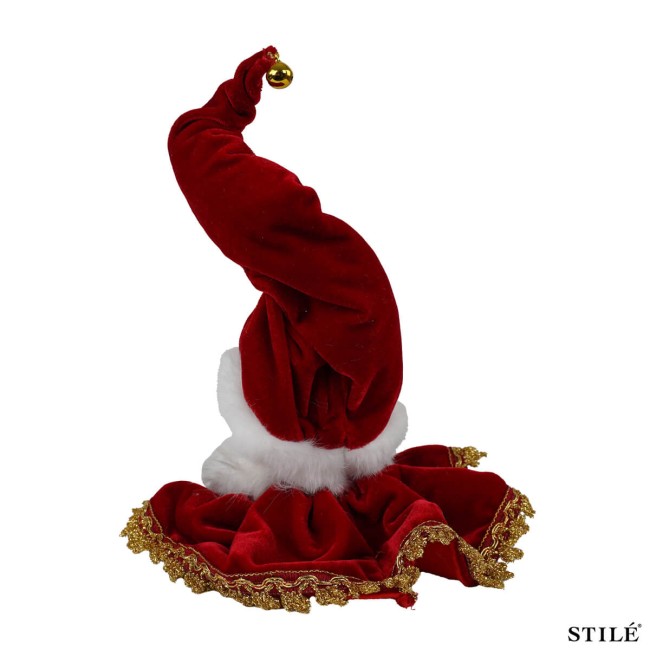 Testa di Babbo Natale da Appendere 35 cm 4 Colori