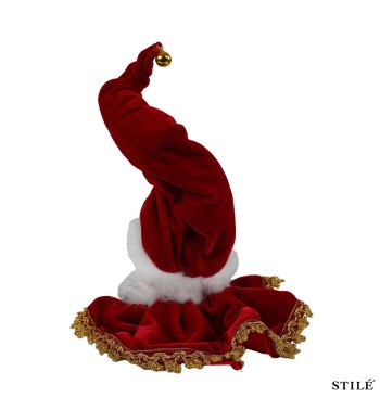 Testa di Babbo Natale da Appendere 35 cm 4 Colori