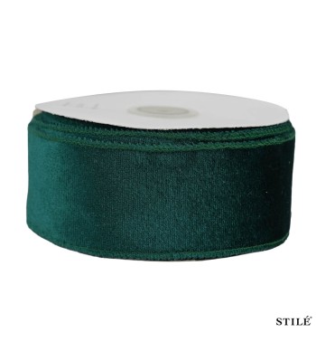 Nastro Natalizio in Velluto 4 cm x 9 m 12 Colori