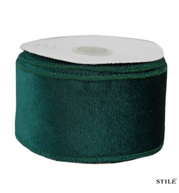 Nastro Natalizio in Velluto 6 cm x 9 m 12 Colori