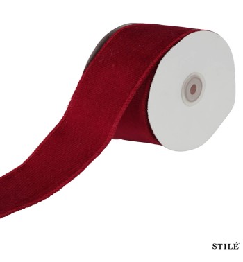 Nastro Natalizio in Velluto 6 cm x 9 m 12 Colori