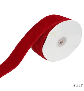 Nastro Natalizio in Velluto 6 cm x 9 m 12 Colori