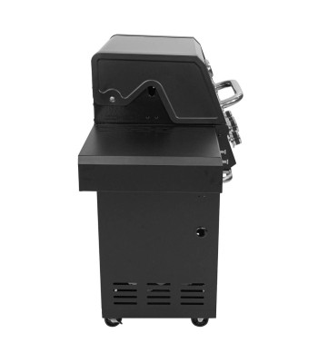 Barbecue a Gas 3 Fuochi con Fornello Laterale - Praga Black