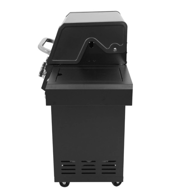 Barbecue a Gas 3 Fuochi con Fornello Laterale - Praga Black