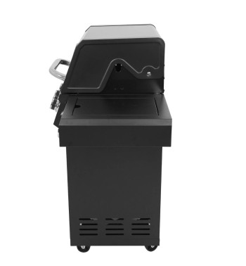 Barbecue a Gas 3 Fuochi con Fornello Laterale - Praga Black