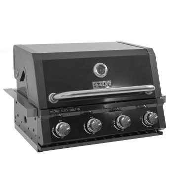 Barbecue a Gas da Incasso 4 Bruciatori - Madrid Built-In Black
