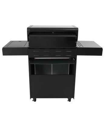 Barbecue a Gas 4 Fuochi con Fornello Laterale - Madrid Black