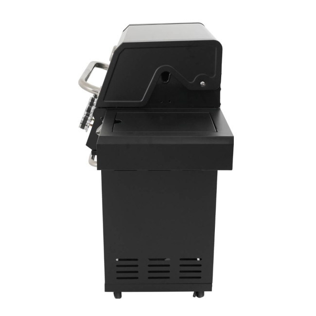 Barbecue a Gas 4 Fuochi con Fornello Laterale - Madrid Black