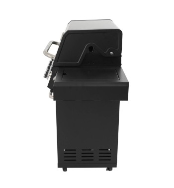 Barbecue a Gas 4 Fuochi con Fornello Laterale - Madrid Black