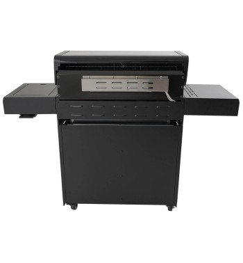 Barbecue a Gas 5 Fuochi con Fornello Laterale - Lisbona Black