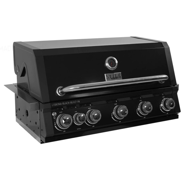 Barbecue a Gas da Incasso 5 Bruciatori - Lisbona Black Built-In