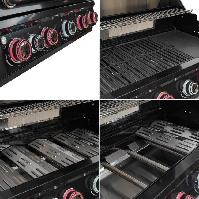 Barbecue a Gas da Incasso 5 Bruciatori - Lisbona Black Built-In