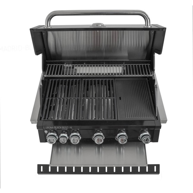 Barbecue a Gas da Incasso 5 Bruciatori - Lisbona Black Built-In
