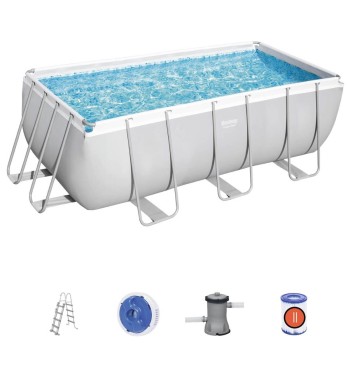 Piscina Power Steel 412x201x122 cm con Filtro a Cartuccia - 56456 Bestway