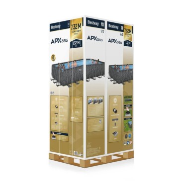 Piscina Fuori Terra APX 365 732x366x132 cm con Filtro Sabbia e Polysphere -Bestway 561KG