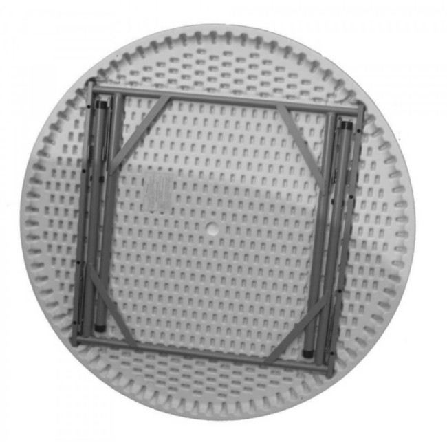 Tavolo Rotondo da Catering con Gambe Pieghevoli D.180xH.74 cm