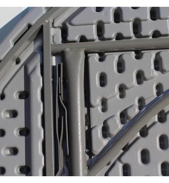 Tavolo Rotondo da Catering con Gambe Pieghevoli D.180xH.74 cm