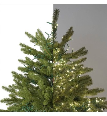 Albero di Natale Verde in PE con Luci Led Integrate H.180/300 cm - Douglas Lux
