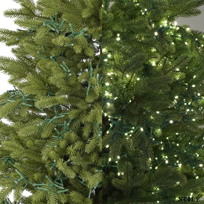 Albero di Natale Verde in PE con Luci Led Integrate H.180/300 cm - Douglas Lux