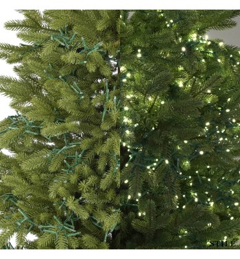 Albero di Natale Verde in PE con Luci Led Integrate H.180/300 cm - Douglas Lux
