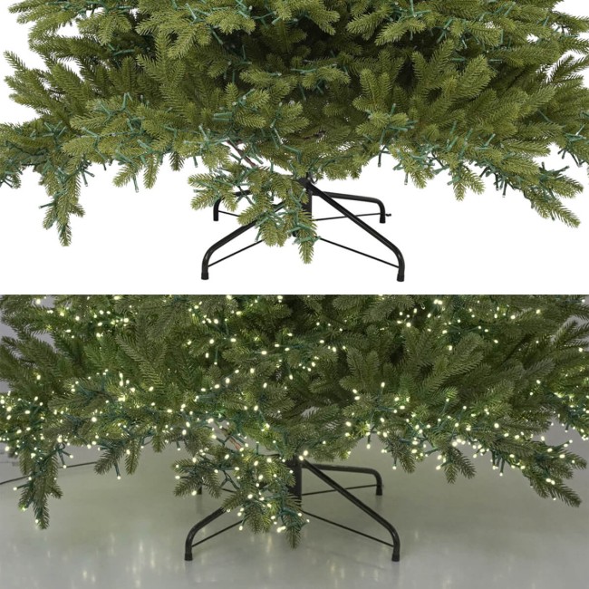 Albero di Natale Verde in PE con Luci Led Integrate H.180/300 cm - Douglas Lux
