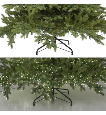 Albero di Natale Verde in PE con Luci Led Integrate H.180/300 cm - Douglas Lux