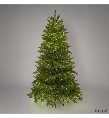 Albero di Natale Verde in PE con Luci Led Integrate H.180/300 cm - Douglas Lux