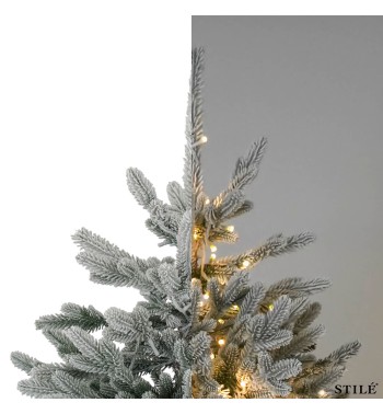 Albero di Natale Innevato in PE con Luci Led Integrate H.180/300 cm - Douglas Lux Snow