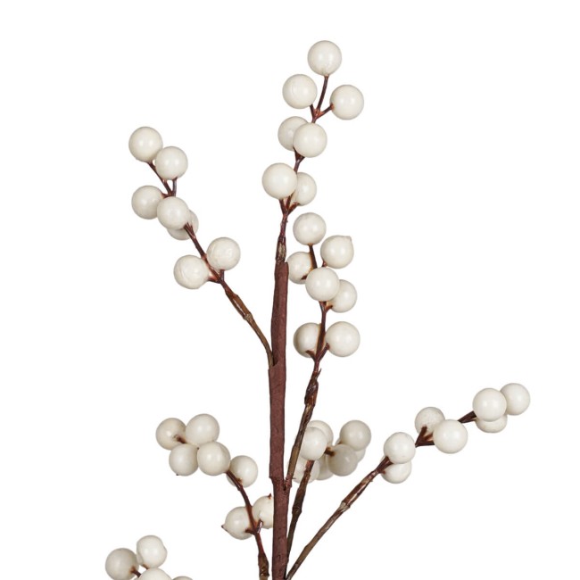 Rametto Natalizio con Bacche Decorative H.67 cm 2 Colori