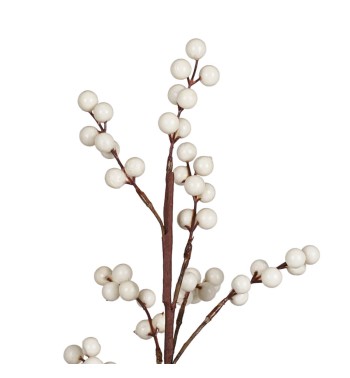 Rametto Natalizio con Bacche Decorative H.67 cm 2 Colori